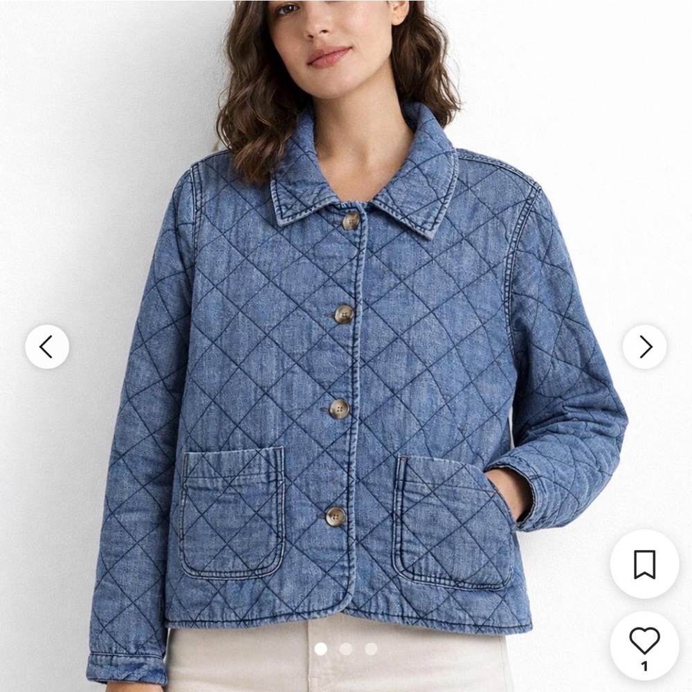 Marc New York Blue Quilted Jacket